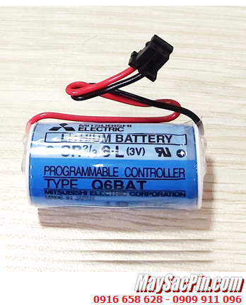 Mitsubishi Q6BAT; Pin nuôi nguồn Mitsubishi Q6BAT, CR2/3 8.L lithium 3v 1800mAh chính hãng /Xuất xứ NHẬT